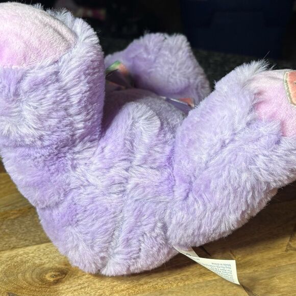 Purple Plush Bear Lavender Lilac Teddy Bear XO Heart Hug Fun Plush Toy EPC Stuff - Picture 8 of 9